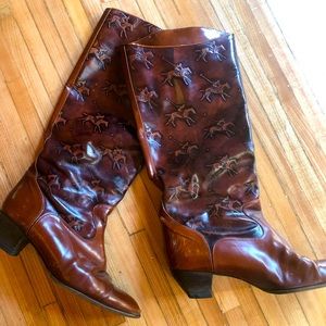 Vintage leather boots